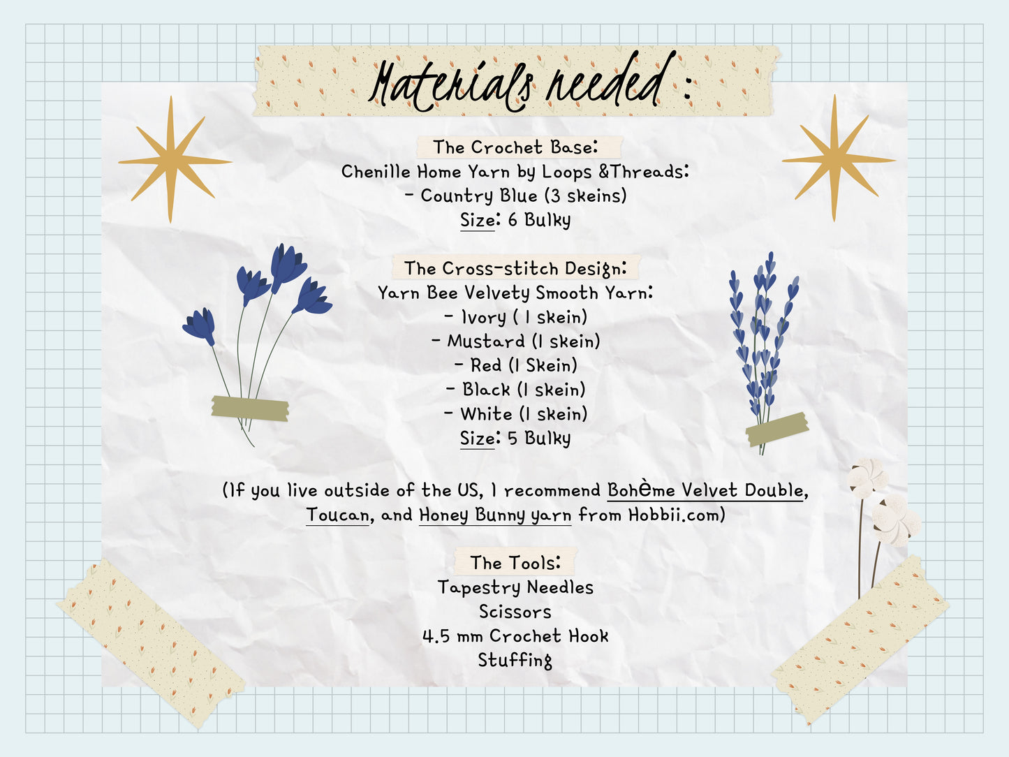 [Crochet & Cross-Stitch PATTERN] Stardew Valley Wrist Rest